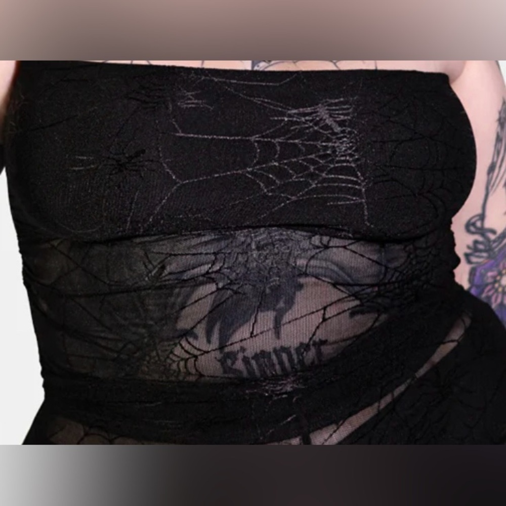 Spinnerette Tube Top - Forest Ink